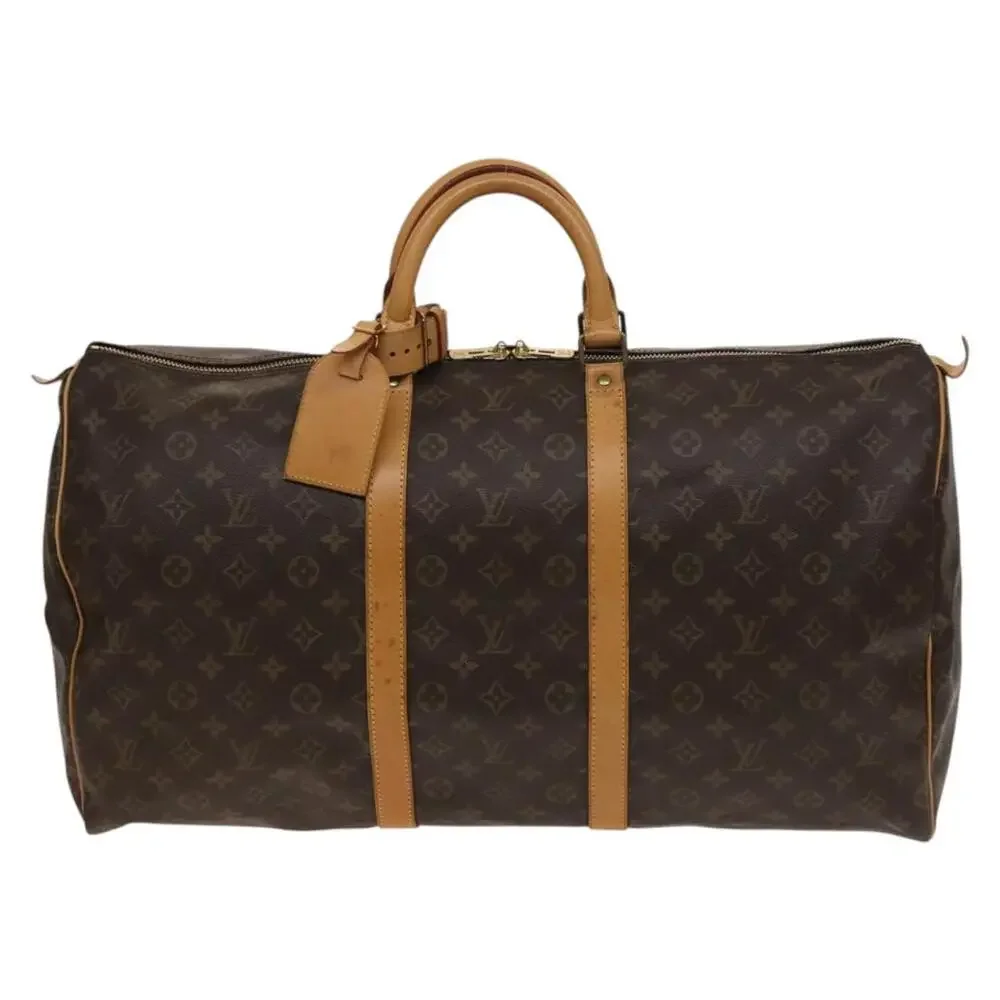 LOUIS VUITTON Monogram Keepall 55 Boston Bag M41424